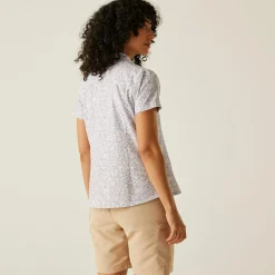 Women's Travel Packaway Short Sleeve Shirt | Lilac Hint Meadow Print