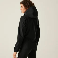 Women's Venturer 3-layer Printable Hooded Softshell Jacket | Black