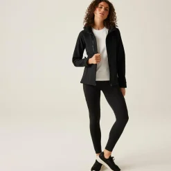 Women's Venturer 3-layer Printable Hooded Softshell Jacket | Black