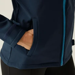 Women's Venturer 3-layer Printable Hooded Softshell Jacket | Navy French Blue