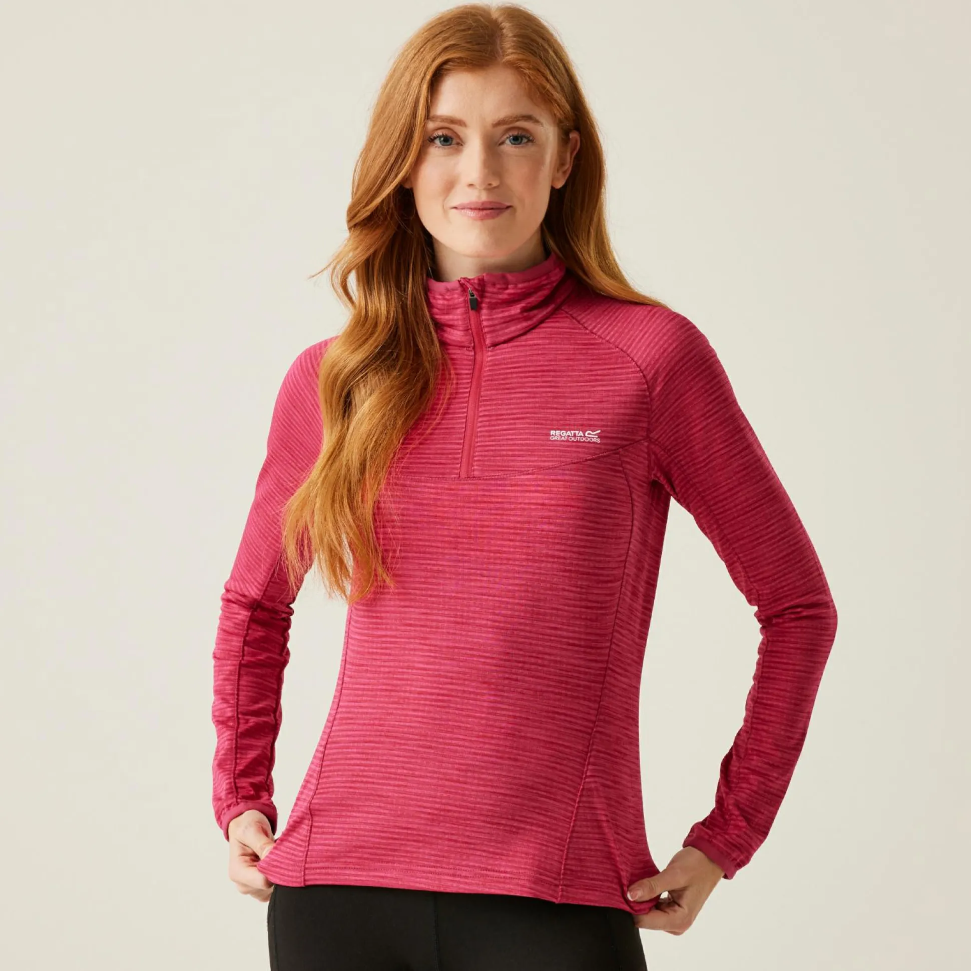 Women's Yonder II Half Zip Fleece | Deep Pink
