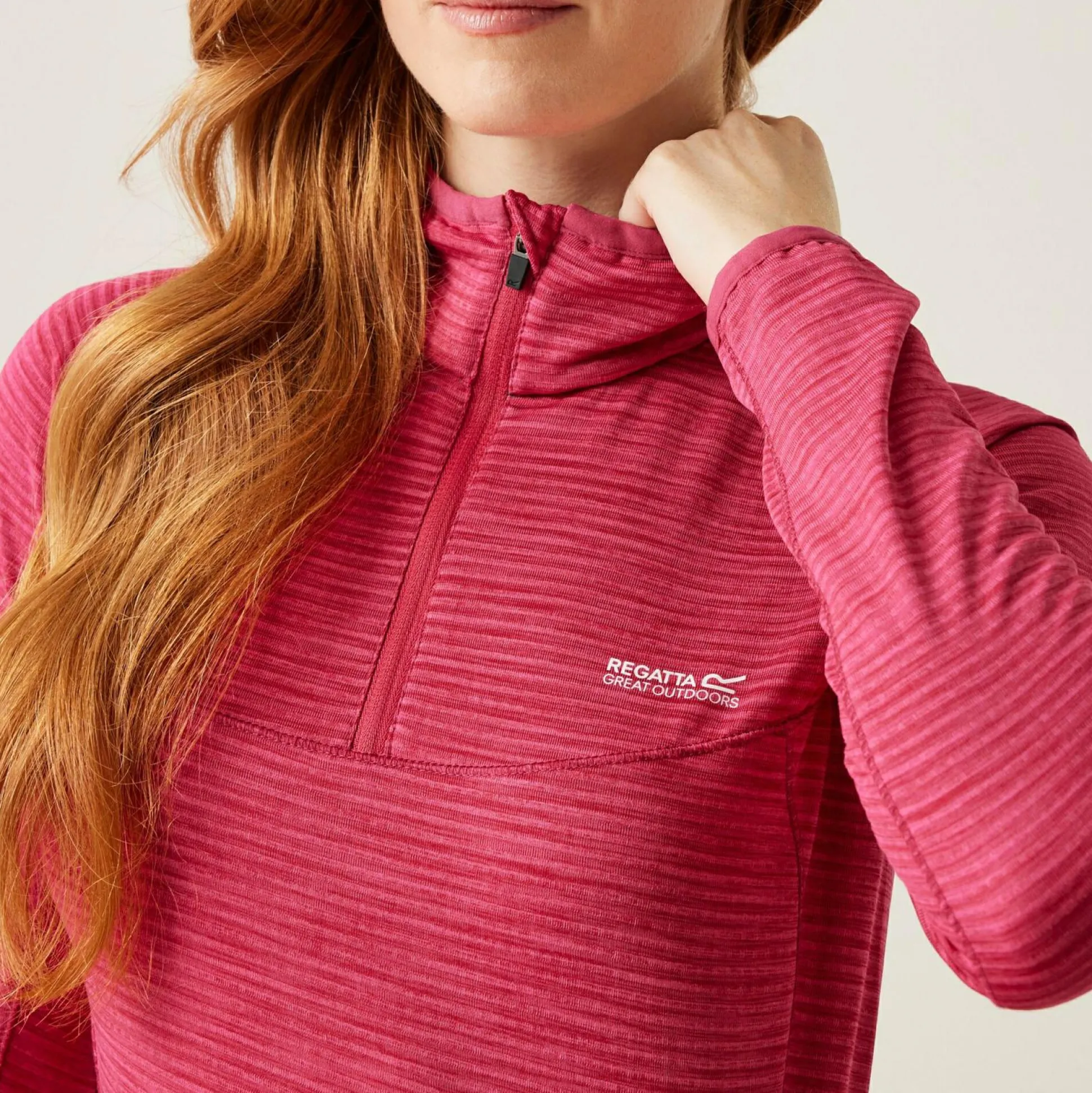 Women's Yonder II Half Zip Fleece | Deep Pink